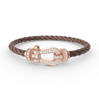 [Eternal Jewelry]FORCE LARGE HORSESHOE FULL DIAMOND BRACELET ROSE GOLD