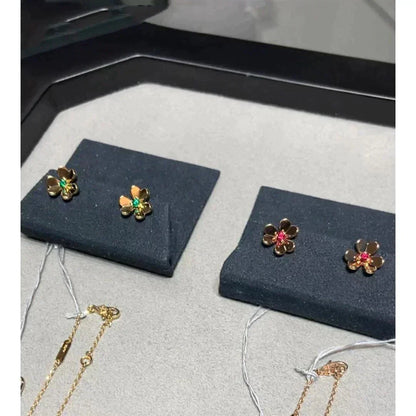[Eternal Jewelry]FRIVOLE  FLOWER PINK EARRINGS