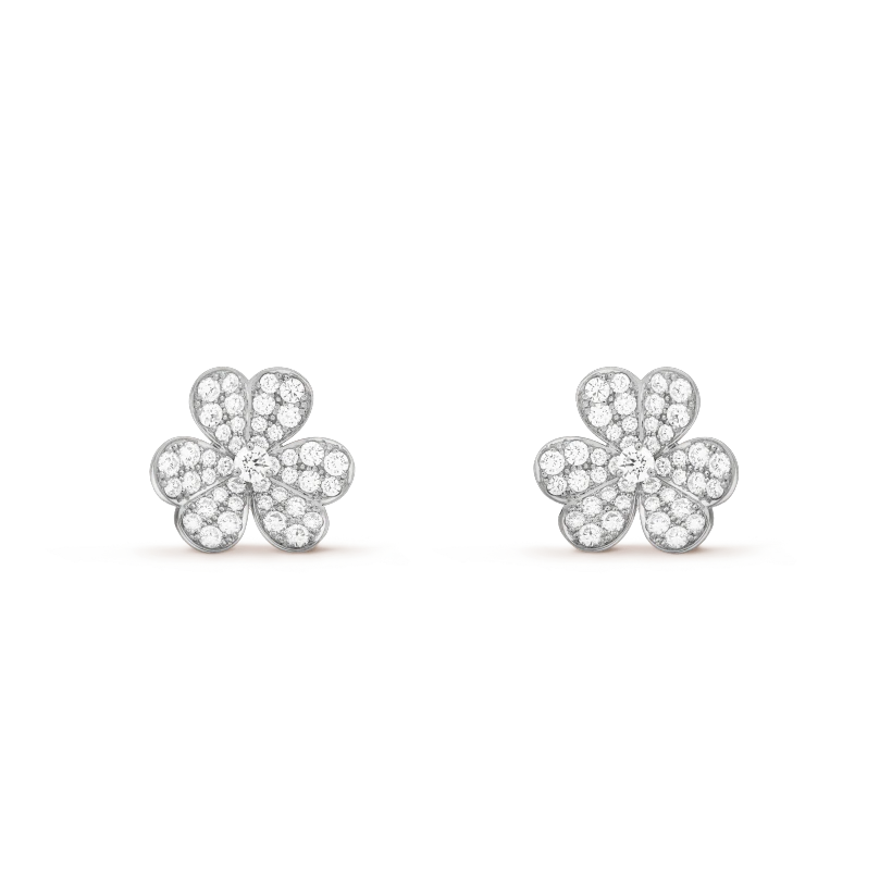 [Eternal Jewelry]FRIVOLE SILVER FLOWER DIAMOND EARRINGS