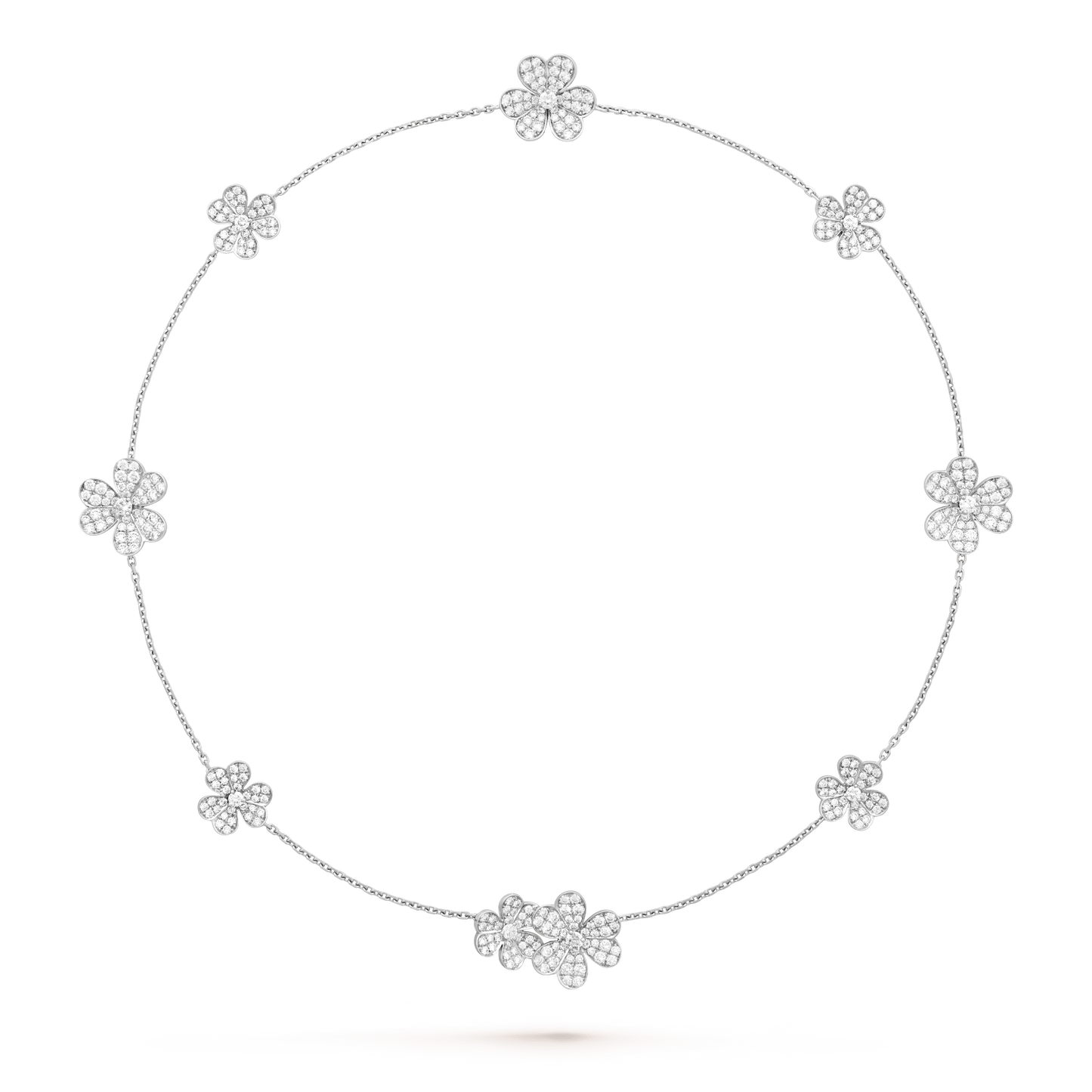 [Eternal Jewelry]FRIVOLE SILVER 9 FLOWERS NECKLACE