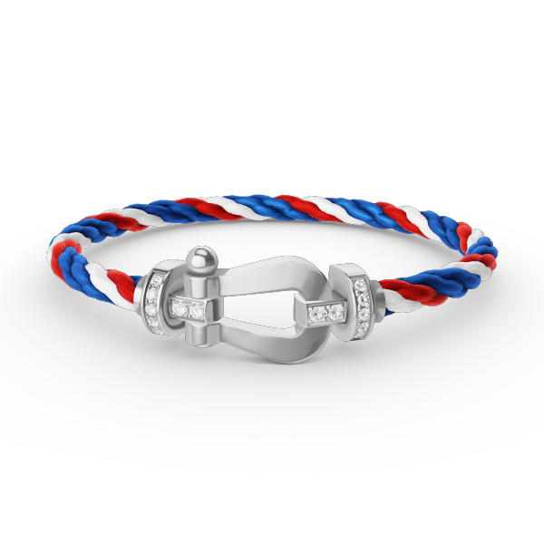 [Eternal Jewelry]FORCE LARGE HORSESHOE HALF DIAMOND BRACELET SILVER