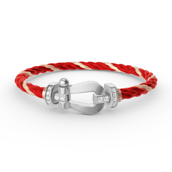 [Eternal Jewelry]FORCE LARGE HORSESHOE HALF DIAMOND BRACELET SILVER