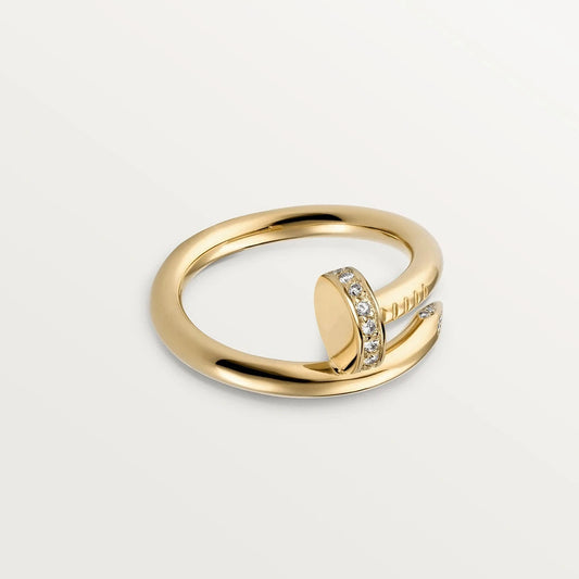 [Eternal Jewelry]Size 7 ring with real gold and diamonds