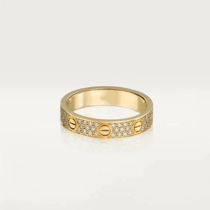[Eternal Jewelry]LOVE RING 3.6MM DIAMOND PAVED