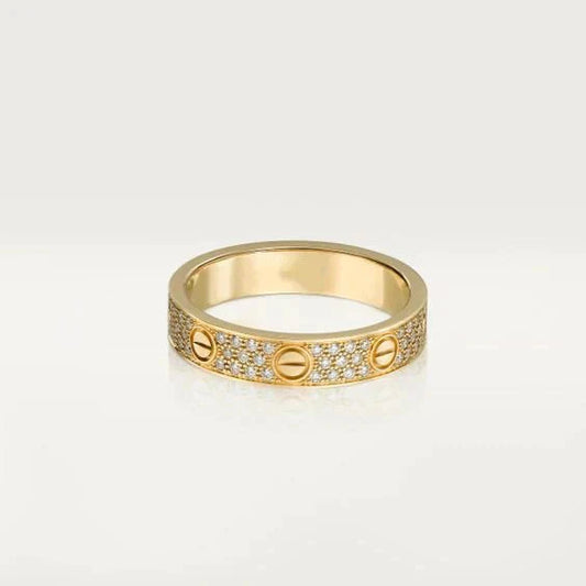 [Eternal Jewelry]LOVE RING 3.6MM DIAMOND PAVED
